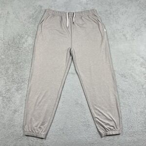 Vuori Jogger Pants Womens Large Beige Performance Sweatpants Drawstring Athletic